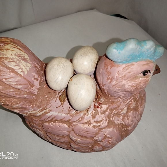 Vintage 1989 country collection chicken with eggs - Picture 5 of 6